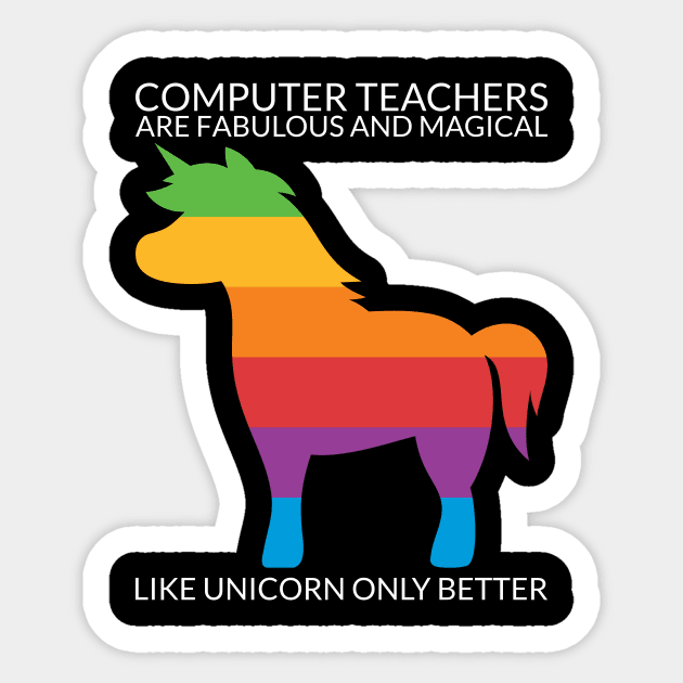 Computer Teacher Sticker by Shiva121